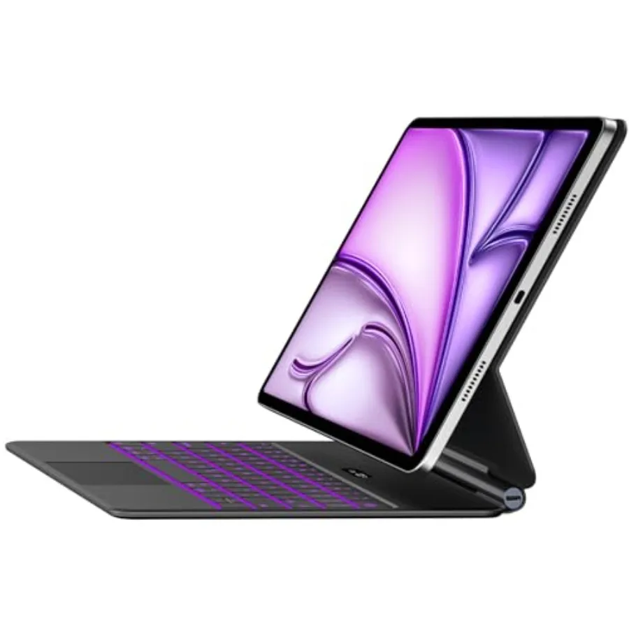 

Magic Keyboard for iPad Air 13 M4 2026/M3 2025/M2 2024 iPad Pro 12.9(6th/5th/4th/3rd Gen) Slim Case with Keyboard Smart Keyboar