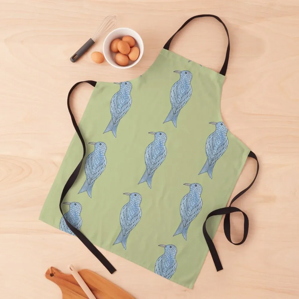 

Bluebird On Alert Apron innovative kitchen and home items Chef Uniform Woman Kitchen Items Kitchen Special Accessories Apron