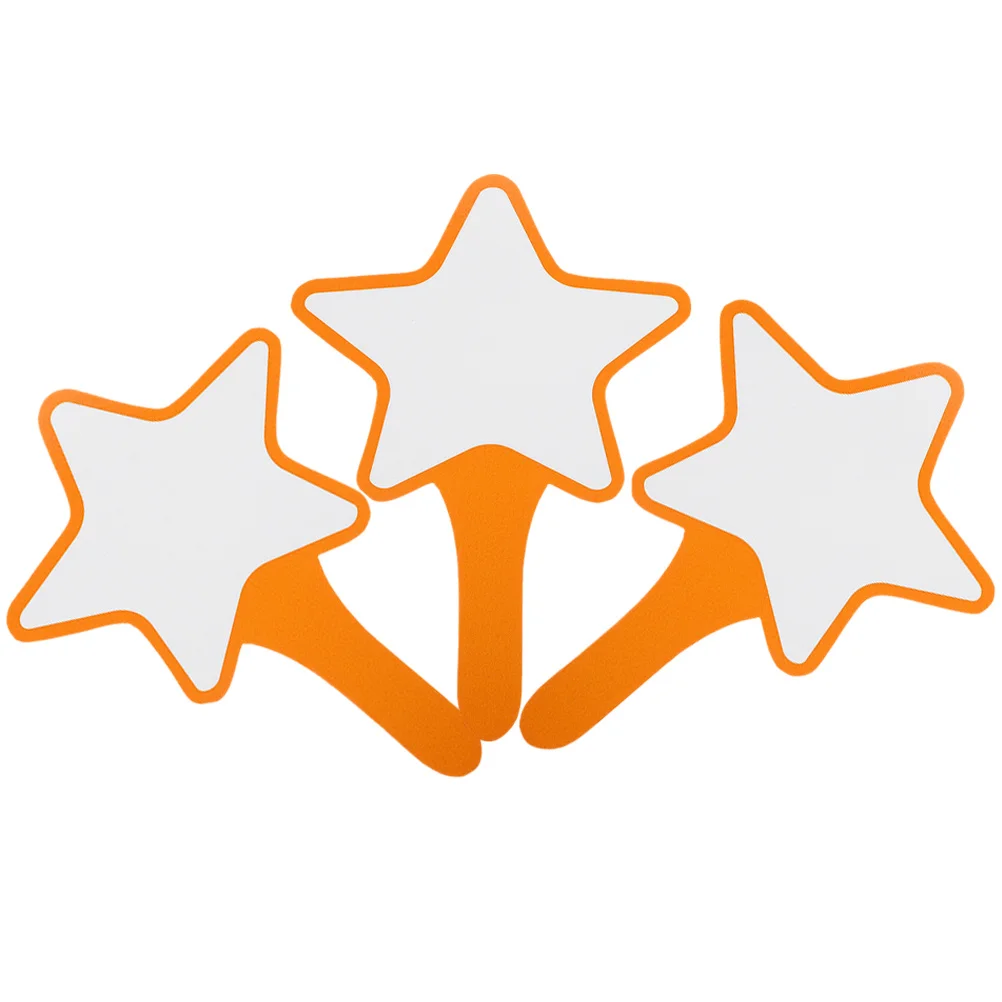 3 قطعة السبورة البيضاء الفارغة المحمولة الجافة محو مجداف قابلة لإعادة الاستخدام لوحة النتائج لكتابة التصويت مسح لوحات صغيرة المجاذيف #1