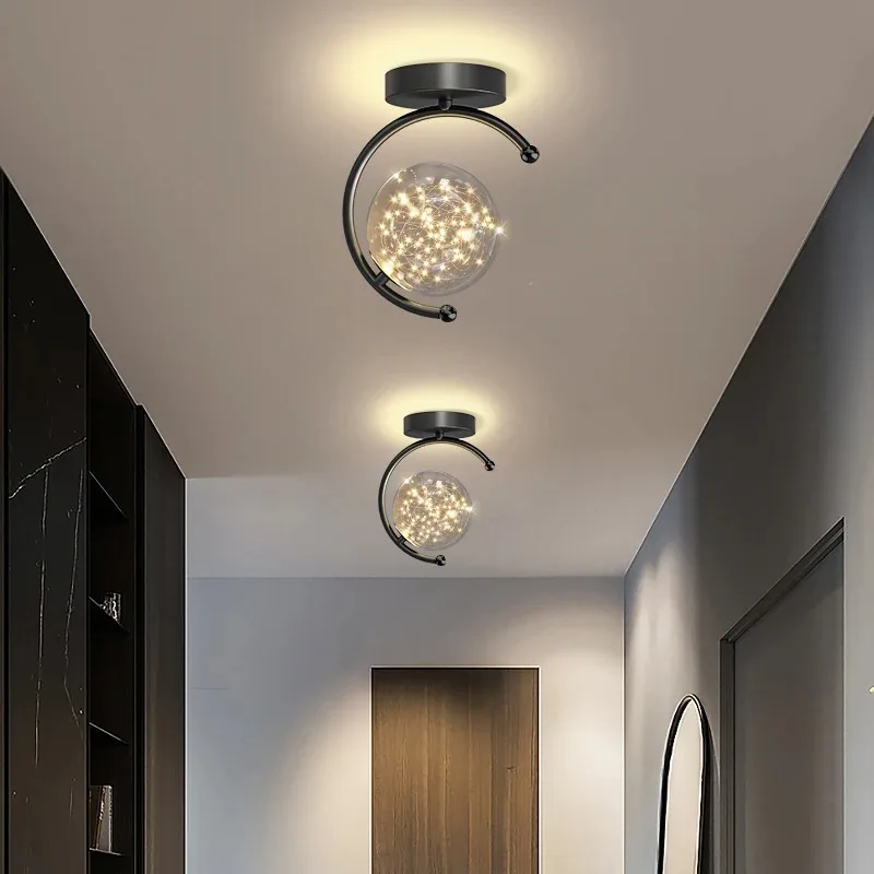 Modern LED Ceiling Light Indoor Lighting Bedroom Living Kitchen Dining Room Corridor Balcony glass Ceiling Lamp Home Decoretion