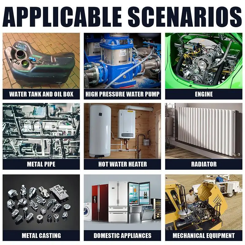 Pegamento mágico de reparación AB de 100g, adhesivo de reparación de hierro fundido de Metal resistente al calor, agente adhesivo de reparación de