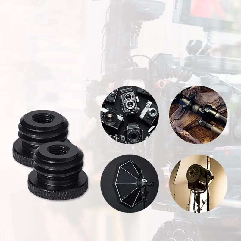 E74E Sturdy Camera Screw Adapter Thread 1/4 Female to 5/8-11 Male for Mounting Camera Monitor Tripod Mic Stand Adapter
