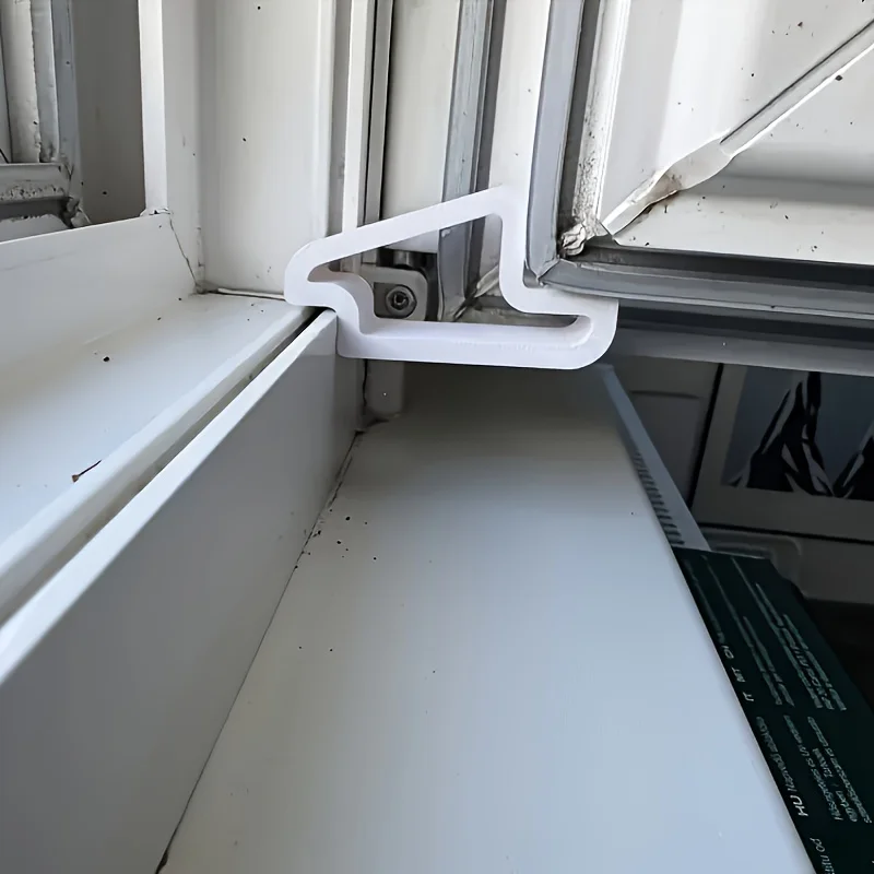 1/2/3pcs Window Stopper-Durable Plastic Door Stopper with Easy-Install Design, Prevents Sliding Down,Secure Hold for Home&Office image 2