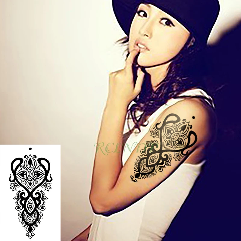 Waterproof Temporary Tattoo Sticker cool man\'s tribal totem Phoenix tatto stickers flash tatoo fake tattoos for men women 7
