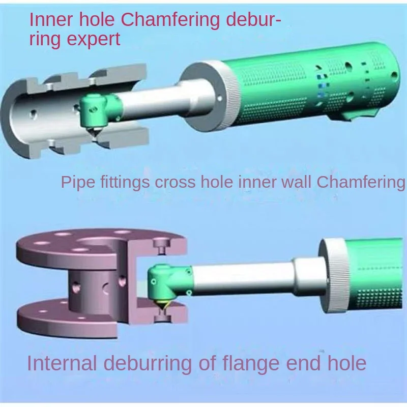Factory Price Hand-Held Electric Chamfering Machine 220V Metal Inner Hole Deburring Tool For Pipe Side Hole Chamfering And F