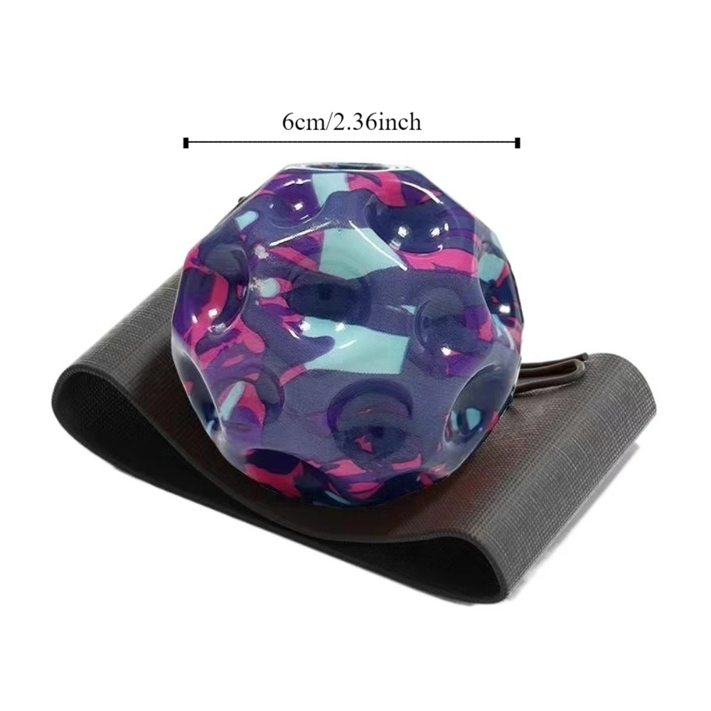 Jump Ball High Bouncing Ball Multi-hole Hand Ball Game Wrist Return Rubber Ball Exercise Mini Wrist Elastic Ball Entertainment