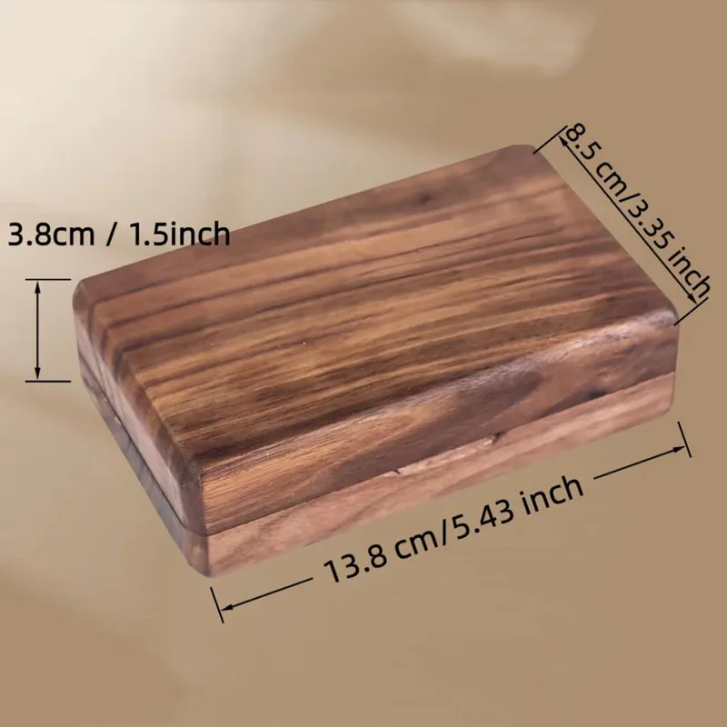 

Black Walnut Wood Fly Fishing Fly Box Lure Storage Box