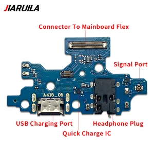 Placa-mãe de carregamento rápido USB para samsung a21, a21s, a41, a51, a70, a71, cabo flexível, placa conector 8 principais vendas placa base samsung a71 - №5