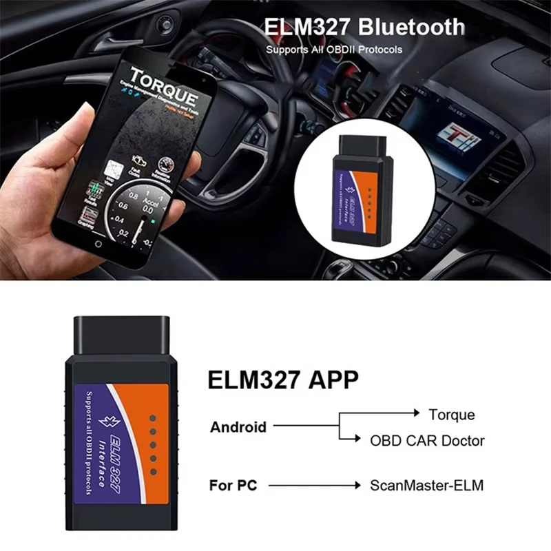 

ELM327 V1.5 OBD2 сканер PIC18F25K80 BT/Wi-Fi ELM 327 OBD автомобильный диагностический инструмент для Android/IOS PK Vgate Icar2 считыватель кодов новый