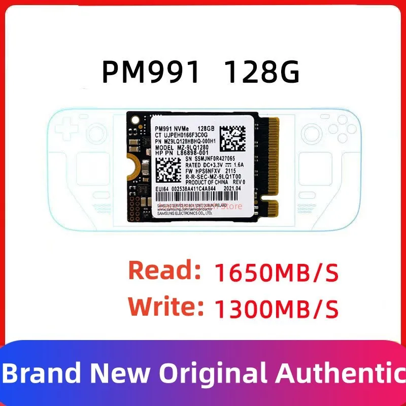 Novo pm991 128g ssd 2230 volume interno unidade de estado sólido pce pcie 3.0x4 para samsung microsoft surface pro x laptop 3