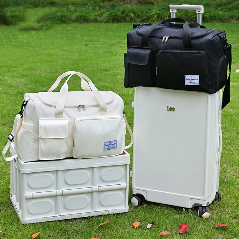 

Women's Multifunctional Waterproof Handbag/Crossbody Bag With Shoe Compartment And Zipper, Suitable For Gym/Outdoor Travel