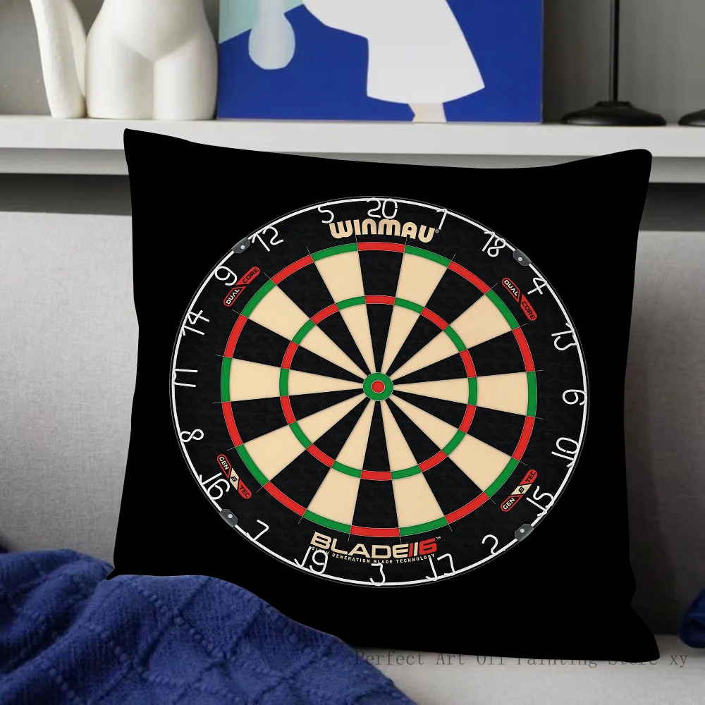 Winmau Blade 5 Dartboard Square Pillow Case Fashion Square Pillowcase Bedroom Sofa Room Leisure Cushion Cover