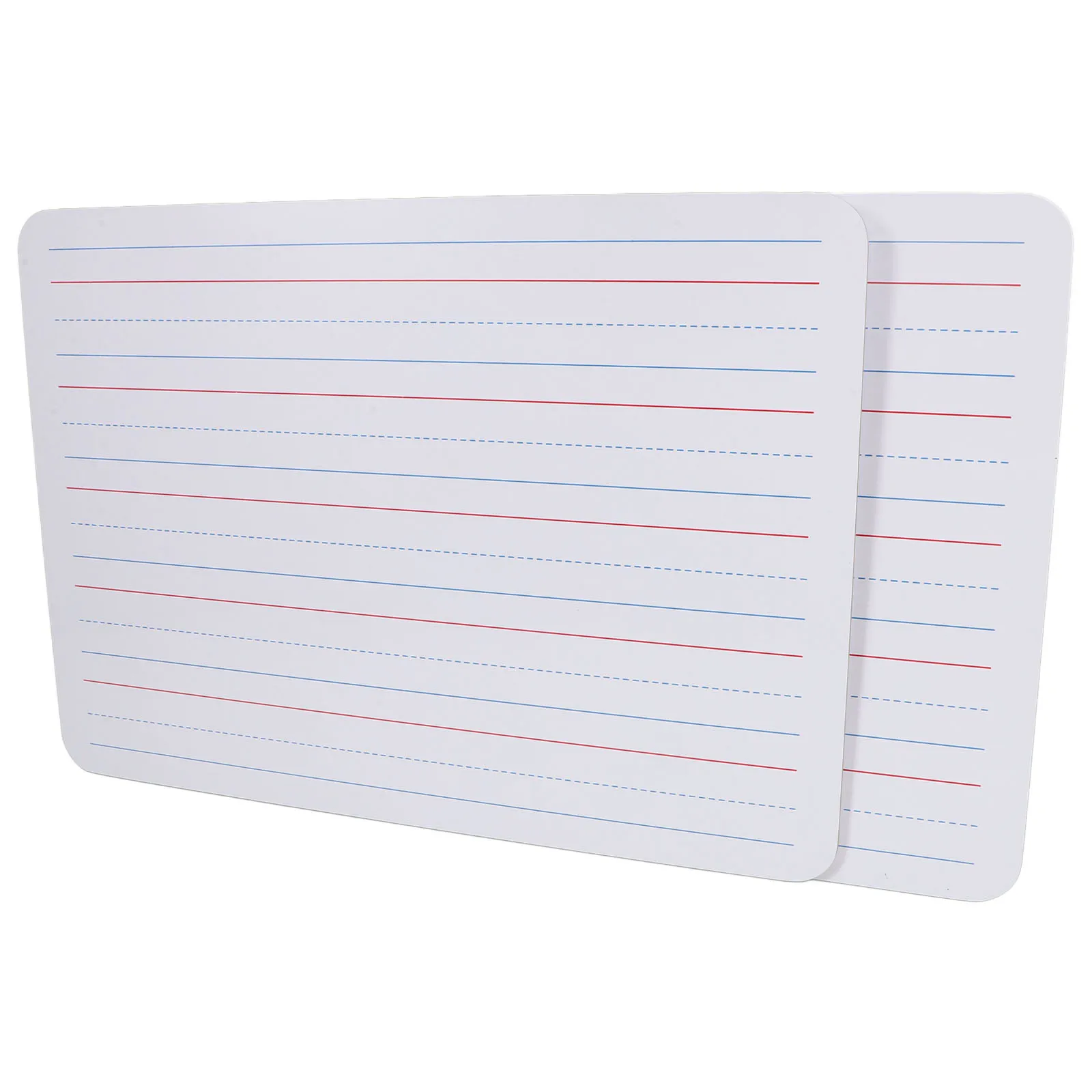

2Pcs Kids Whiteboard 9x12Inch DualSided DryErase BlankLine Reusable SmallWhiteboards ClassSet EarlyEducation Tool Display