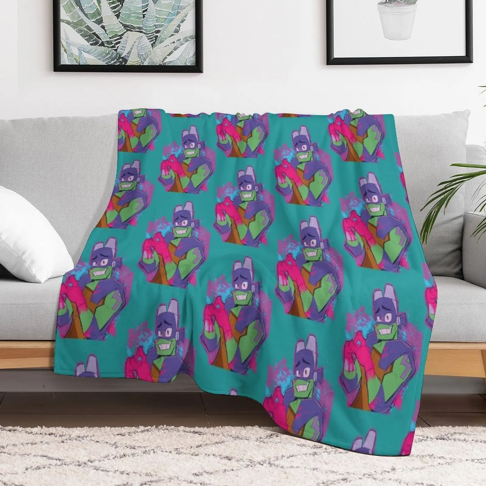 

Donatello ROTTMNT Throw Blanket Beach Blankets For Sofas warm for winter Blankets