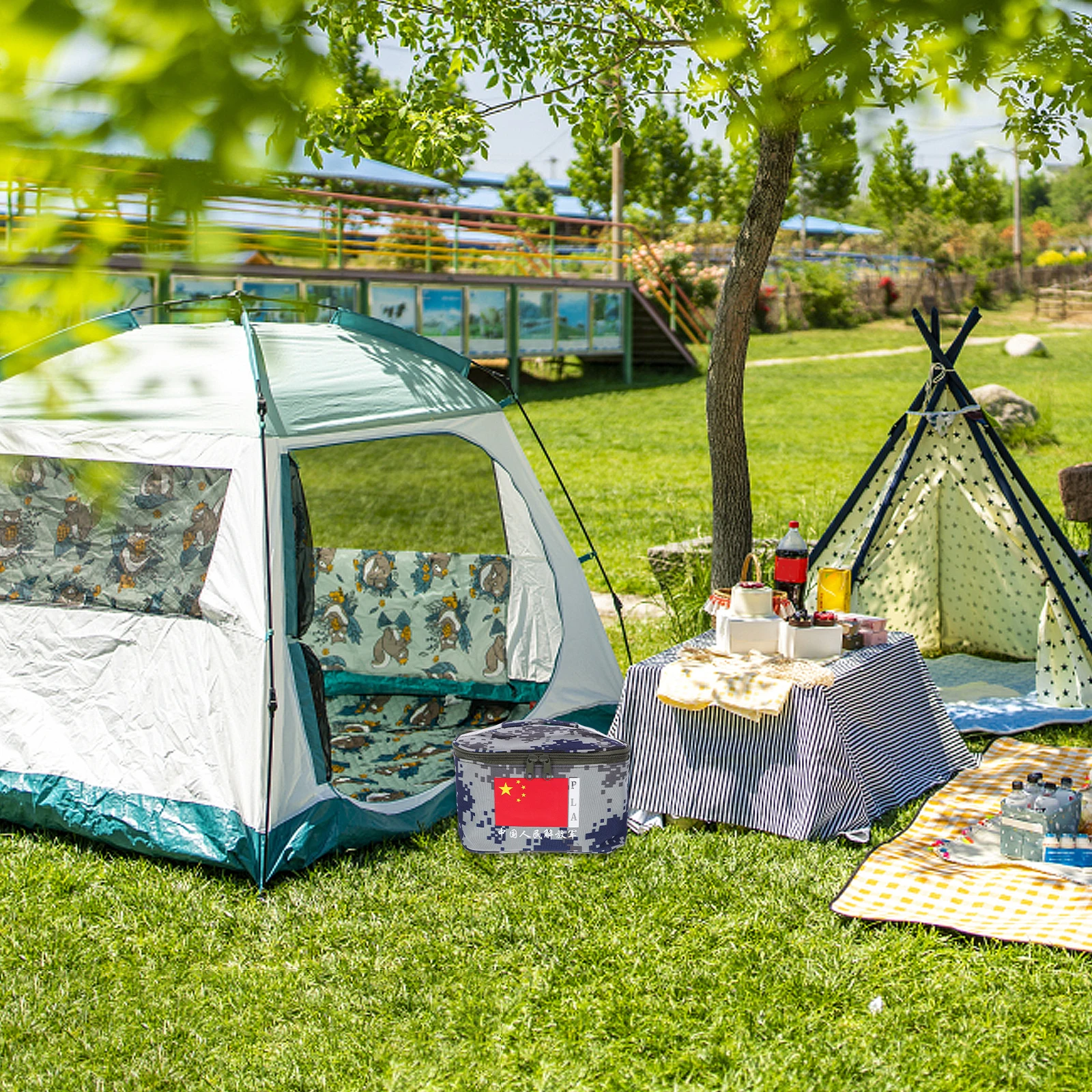 

1Pcs Oxford Cloth Outdoor Bag Breathable Vent Portable Bath Pouch with Double Zipper for Closet Bedroom Travel Dormitory