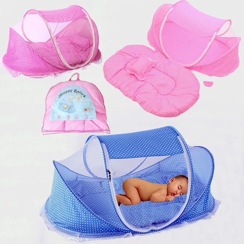 سرير بيبي سرير ناموسية للطي المعاوضة سرير بيبي ناموسية فراش وسادة دعوى الوليد مهد شبكة خيمة الطفل الفراش