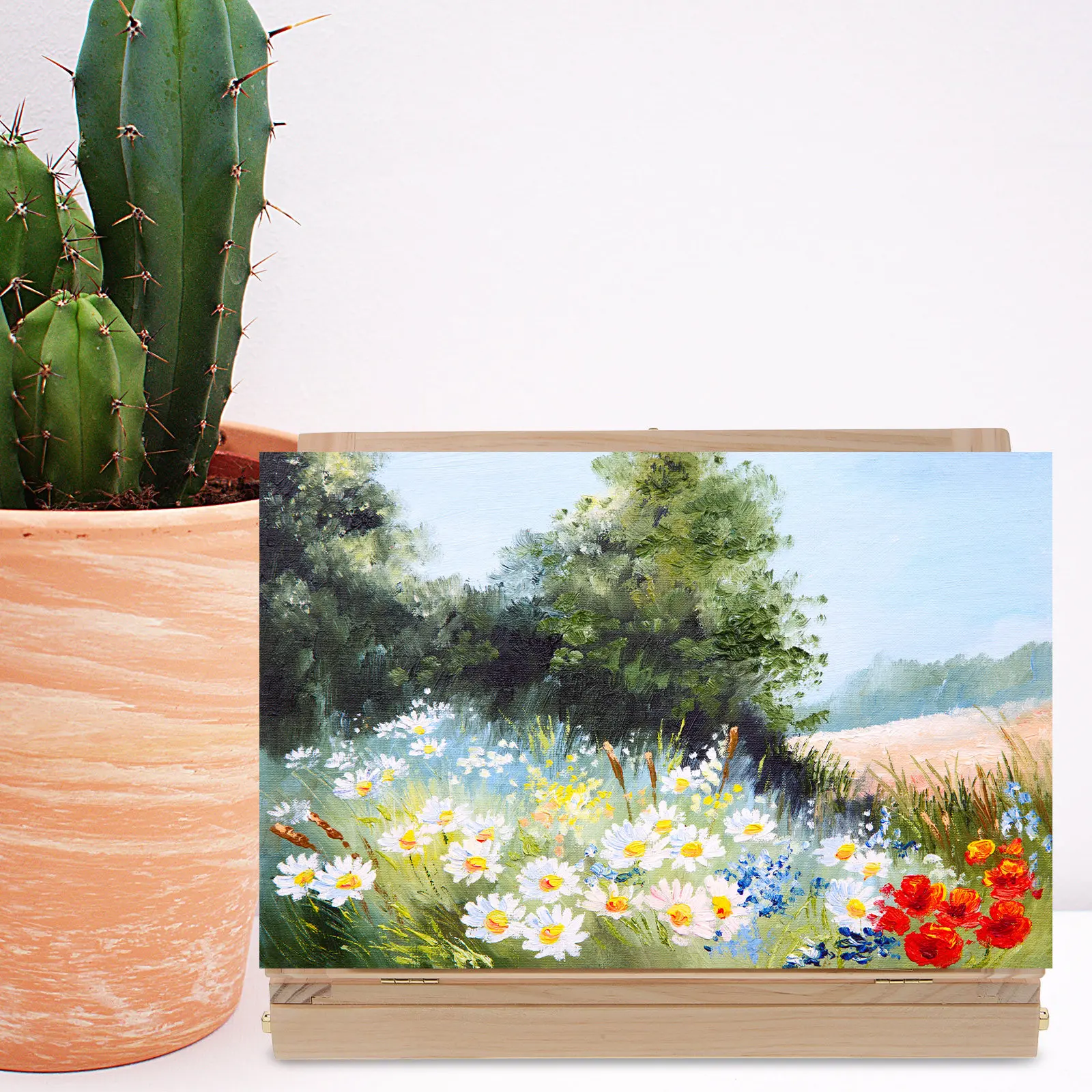 Sketch Easel with Storage Drawer Portable Lightweight Wood Drawing Easel Durable Artist Painting Stand for Outdoor Sketching