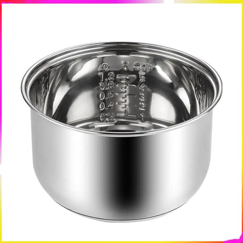 M04K الغذاء الصف الفولاذ المقاوم للصدأ وعاء طبخ الأرز الداخلي ل Zojirushi NS-WAC18 استبدال الوعاء الداخلي #4