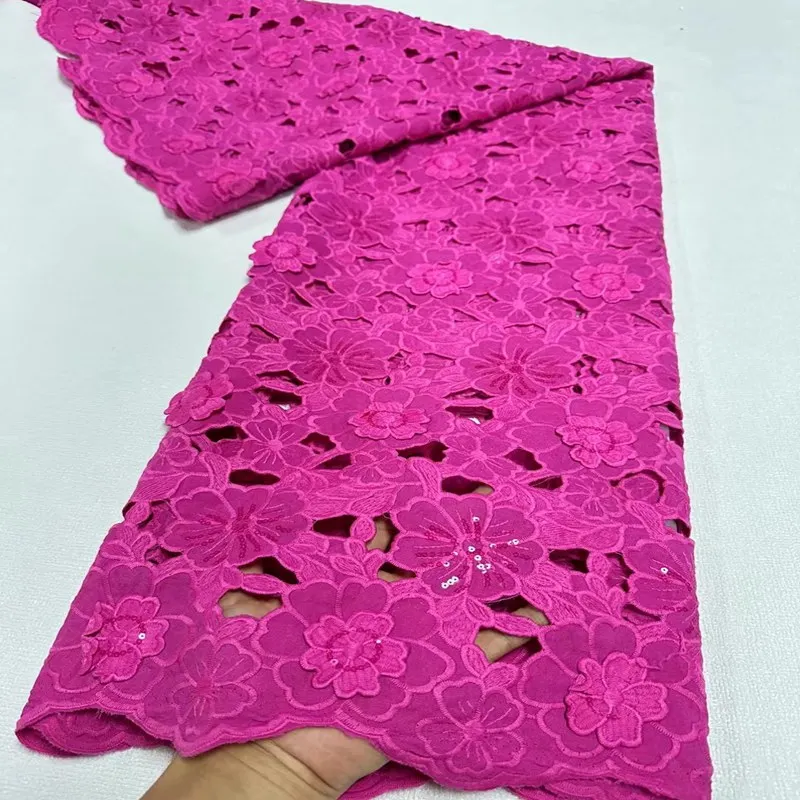 

Gorgeous Embroidery Soft Guipure Lace Cupion Cord Lace 2024 New Fashion Traditional West African Inspire Fabric TS9817