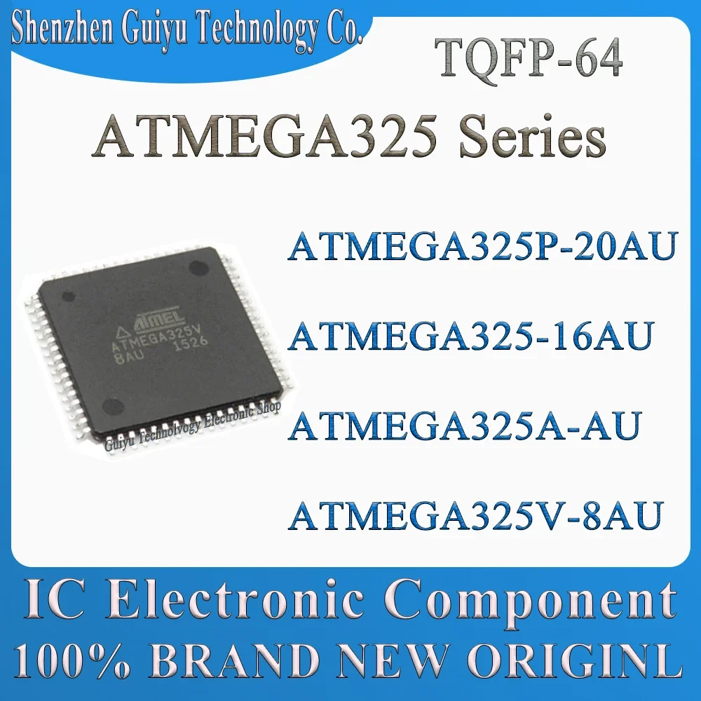 ATMEGA325V-8AU ATMEGA325A-AU ATMEGA325-16AU ATMEGA325P-20AU ATMEGA325A ATMEGA325P ATMEGA325V ATMEGA325 ATMEGA TQFP64 IC MCU Chip