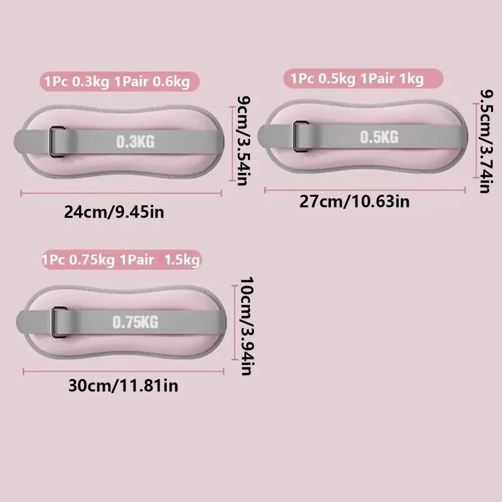 كيس رمل مرجح قابل للتنفس، أشرطة قابلة للتعديل 360 درجة °   التفاف قابل للتعديل الساق الفرقة المحمولة لينة الرمال المعصم الكاحل الأوزان الرقص