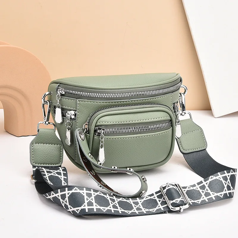 Fashion pu Casual Hobos Chest Bag Underarm Bag Saddle Crossbody Bag For Women Students Shoulder Cross Body Bag coin purse