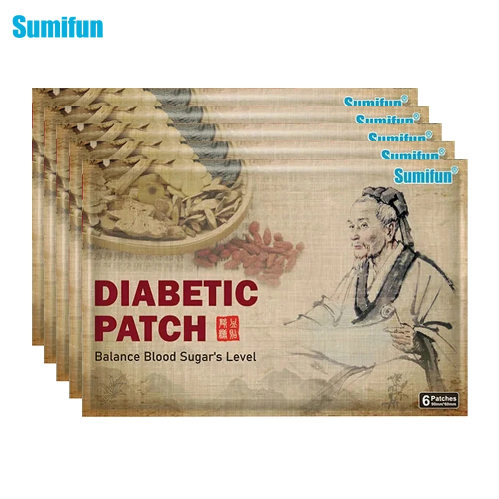 

30Pcs Sumifun Diabetes Treatment Patch Lower Blood Sugar Levels Plaster Diabetic Blood Glucose Health Care Herbal Sticker