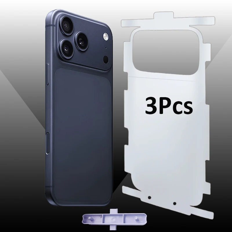 3PCS Zurück Hydrogel Gel Film Für iPhone 17 Pro Max Air Volle Abdeckung Seite Kanten Hinten Screen Protector Film + werkzeug