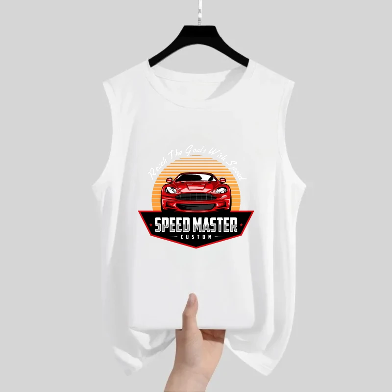Men's Tank Top 2025 Summer Printed Men's cotton t-shirts y2k clothing tank tops Vest Solid color Running top Graphic Quick Dry