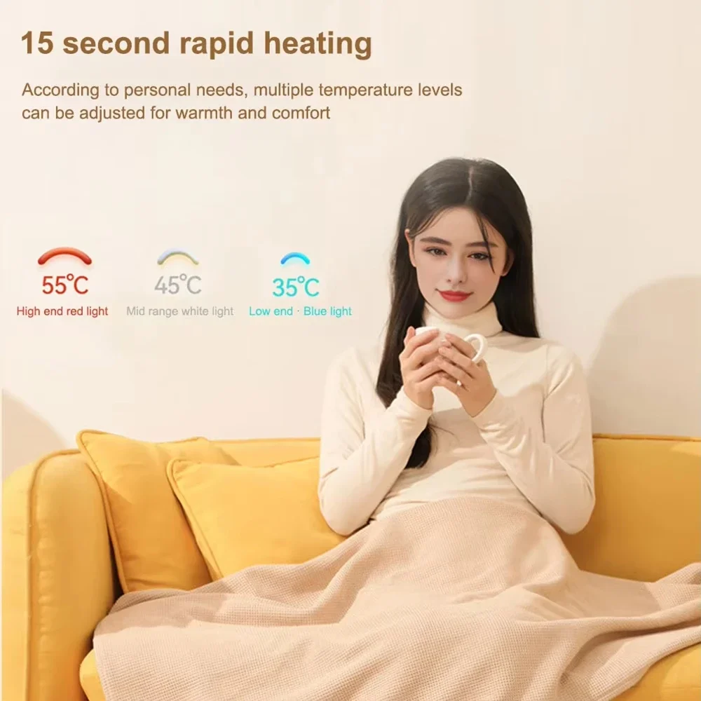 

Electric Blanket Shawl USB Single Warming Heating Blanket Washable for Outdoor Camping Office Heating Blanket