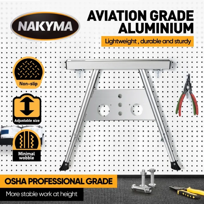 Thickened Aluminium Non-slip Ladder Stabilizer Adjustable Height Width Ladder Stabilizers Easy Installation Construction Tools