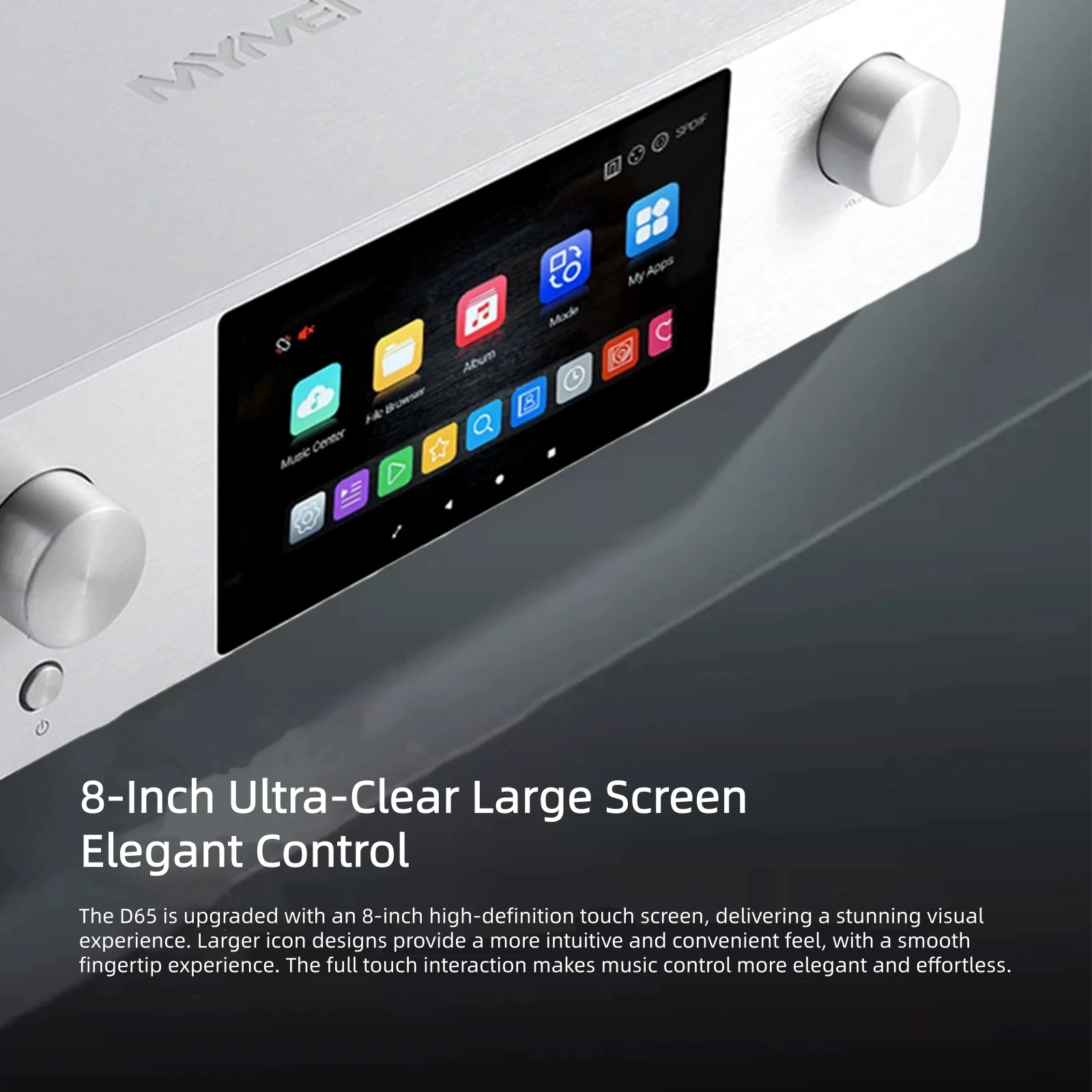 MYMEI D65 Pure Digital Audio Transport Hi-Fi Lossless Network Streamer with DSD & Bt 5.4 for Streaming Playback
