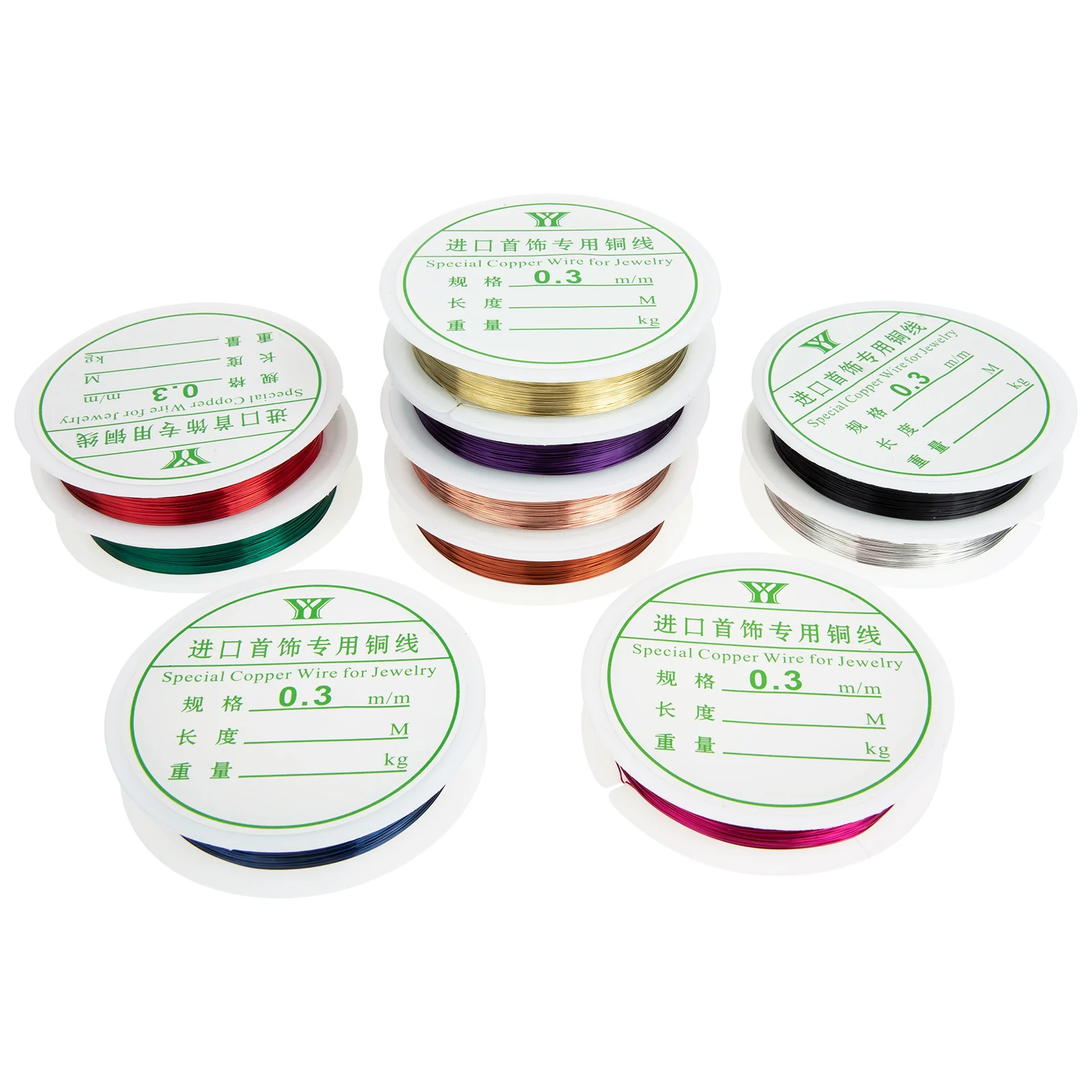 

10 Rolls Durable Copper 0.3Mm 0.5Mm 0.8Mm 1.0Mm For Jewelry Beading Diy Crafts Sculpting Wrapping Handmade Projects Flexible