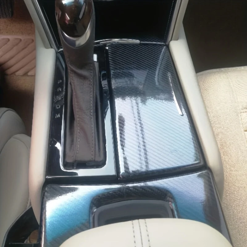 

Углеродное волокно для Cadillac XTS 2013-2019, автомобильная пленка, внутренние наклейки для центральной консоли, приборная панель, дверная ручка, подъемная панель