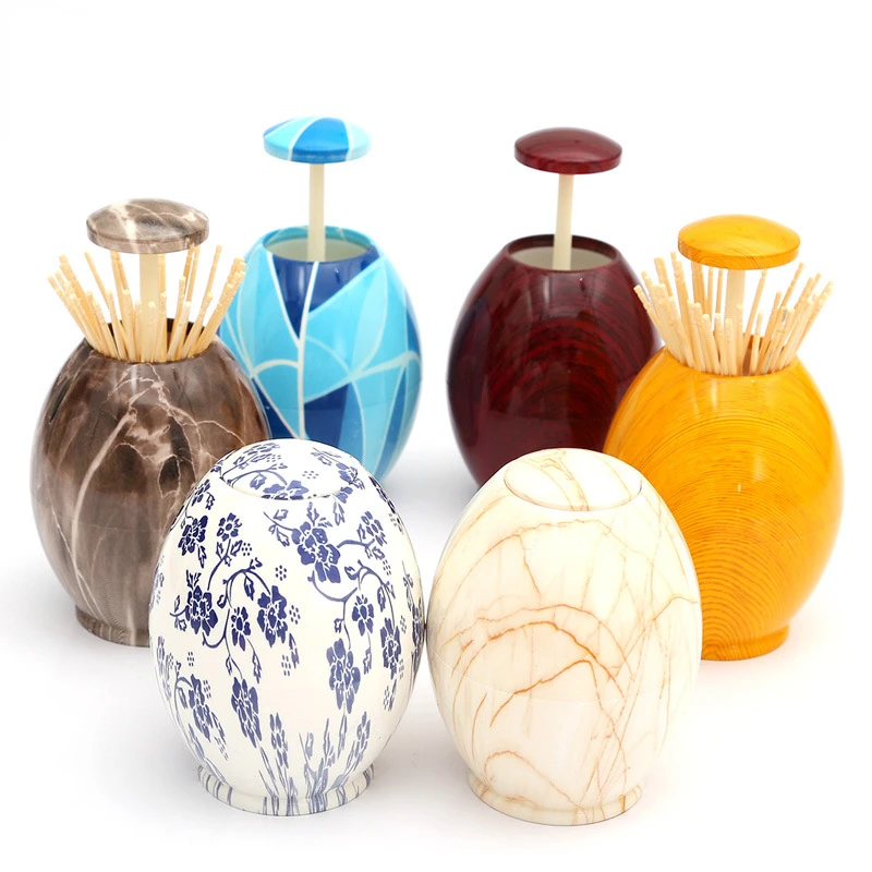 Home Living Room Toothpick Jar Simple Portable Fashion Push-type Toothpick Jar Automatically Pops Up