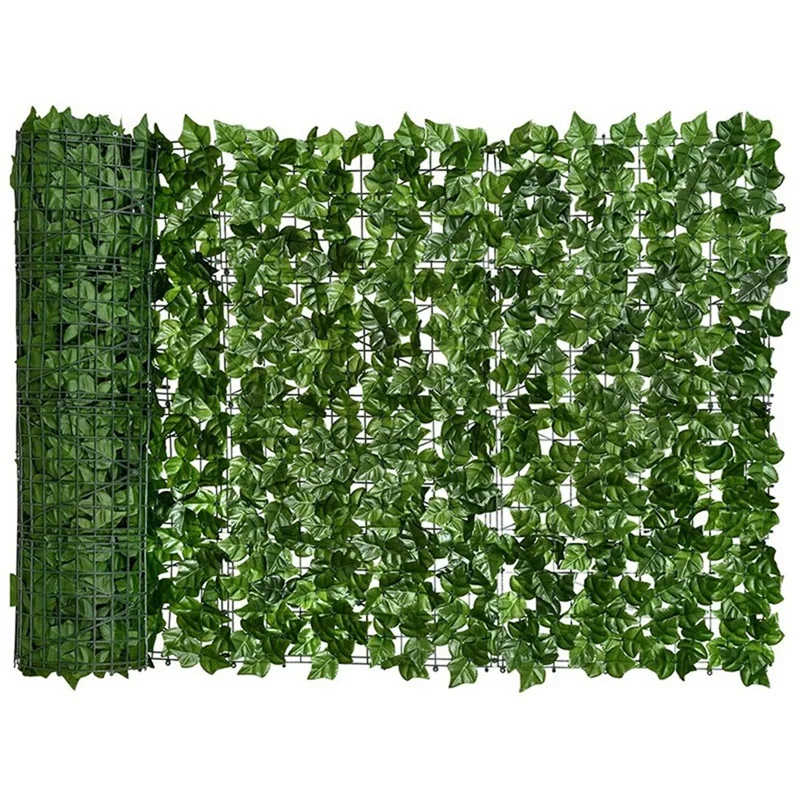 Artificial Sweet Potato Leaf Privacy Fence Artificial Hedge Fence Decoration, Suitable For Outdoor Decoration, Garden