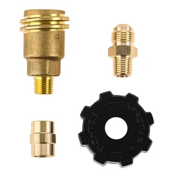 4pcs/set QCC1 Acme Propane Tank Cylinder Adapter Fitting by 1/4