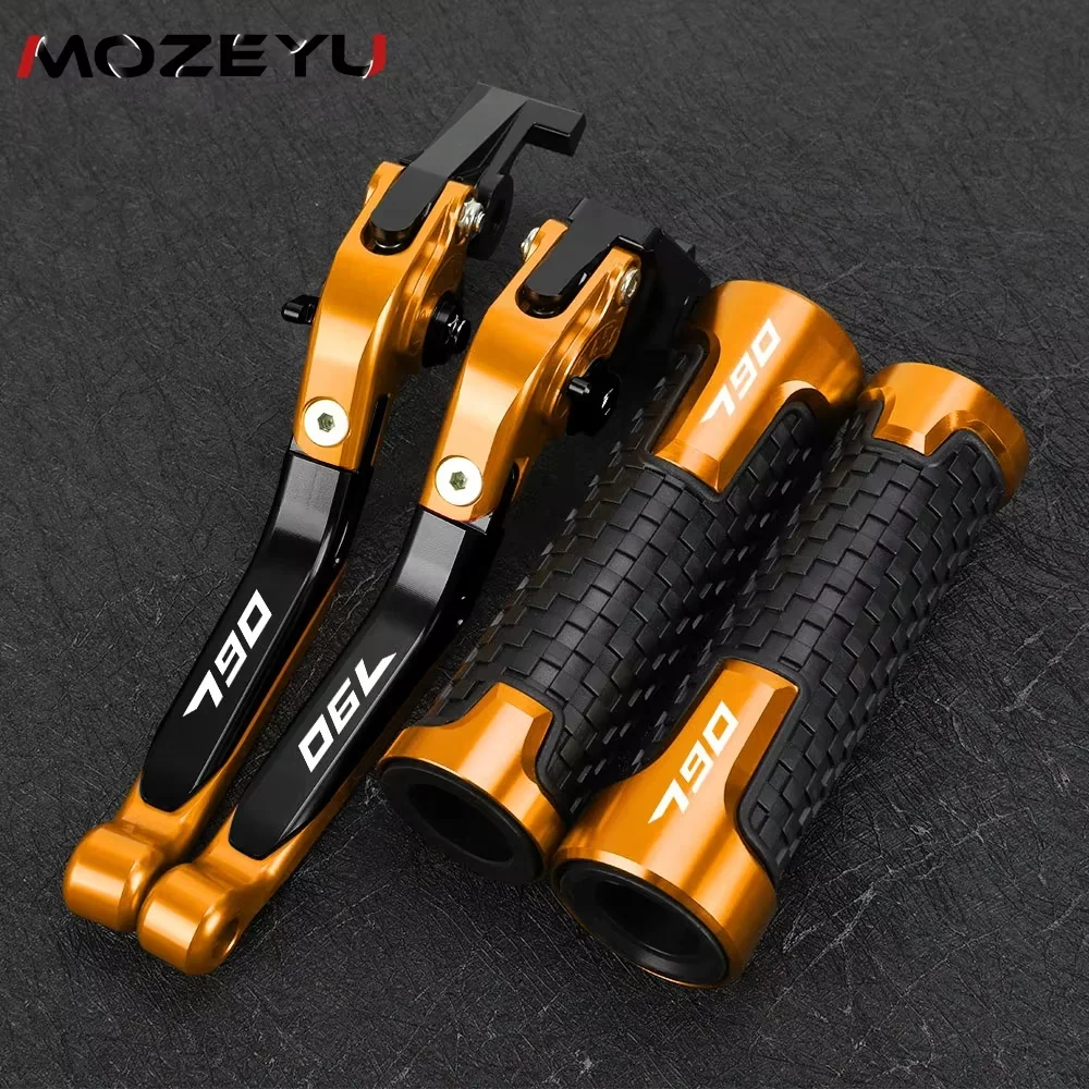 

For KTM 790 Adventure R 2017- 2023 2024 2025 790ADV Adjustable Aluminium Brake Clutch Levers Handle Grips Motorcycle Accessories