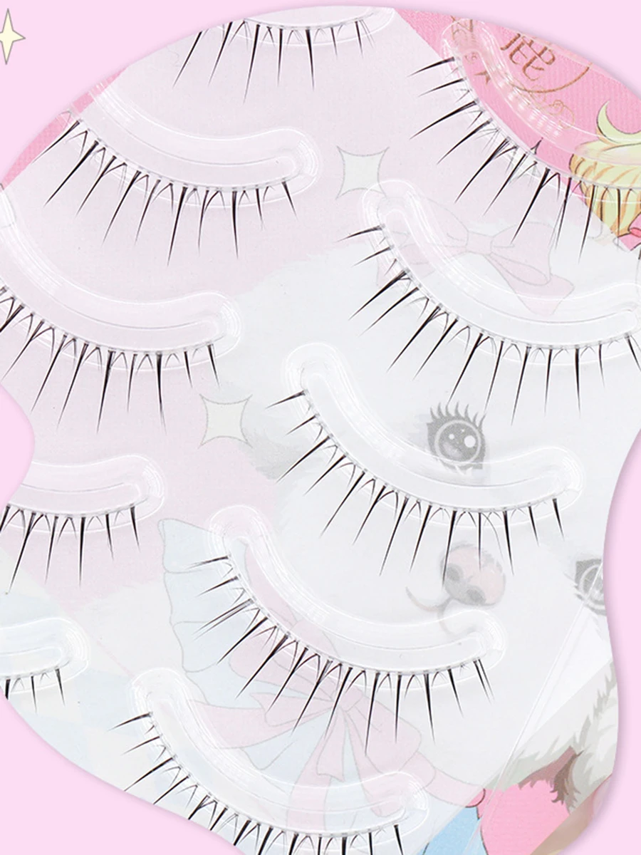 5Pairs Little Devil Eyelash Cosplay Lash Lolita Extension False Eyelashes Japanese Fairy Lolita Sweet Eyelashes Eye Makeup Tools