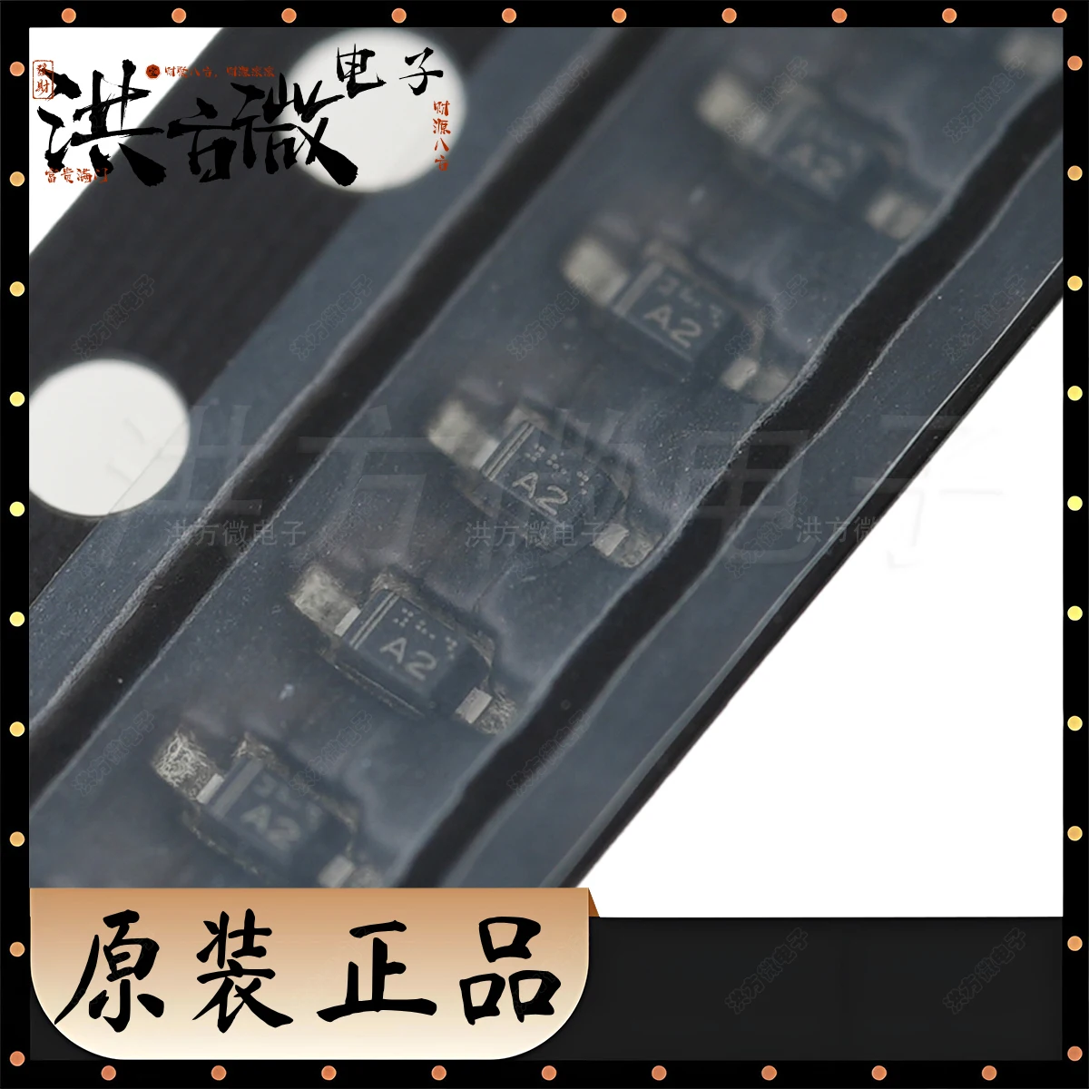 오리지널 제너 다이오드 독립 2uA@1.5V SOD-523(SC-79):EDZVT2R5.1B, 마킹 A2, 5.1V 4.98V ~ 5.2V, 100 개