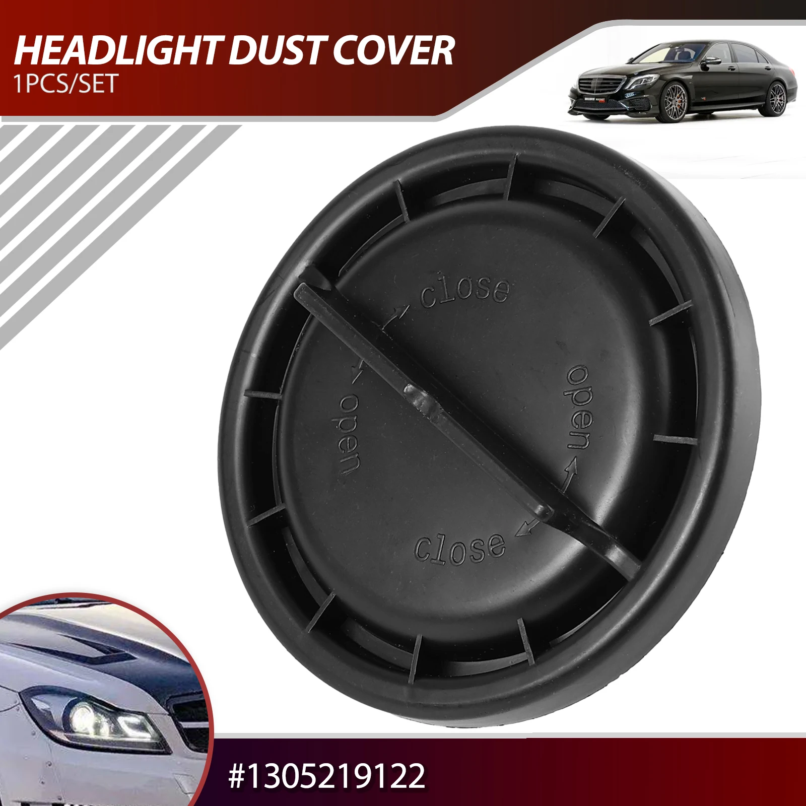 

Car Headlight Lamp Bulb Dust Cover Cap Light 1305219122 1 305 219 122 Replacement Part Fit For Mercedes-Benz W204 W171 W212 W222