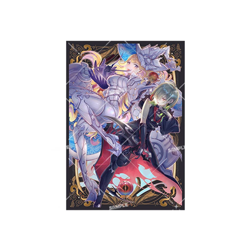 60PCS Yu-Gi-Oh!  Board game card protective case Black and White Witch White Forest Anime game collection card holder gift