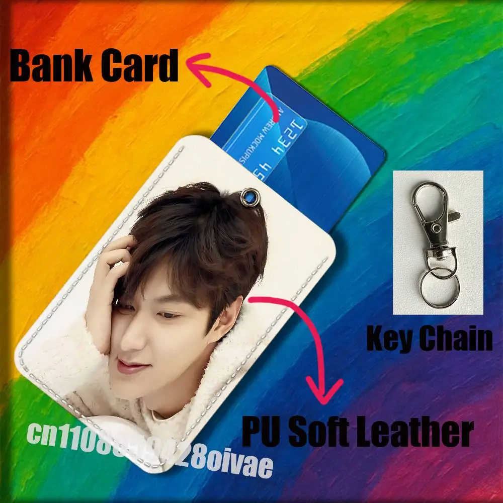Brelok do kluczy z obrazkiem aktora L-Lee Min Ho, do identyfikatorów, karty kredytowej, torby, autobusu, karty posiłkowej, etui, kieszonki, dekoracja