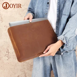 JOYIR Genuine Leather Luxury  Laptop Sleeve Case for MacBook Air 13 m1 m2 Macbook Pro 14 16 Retro Laptop Cover Accessories