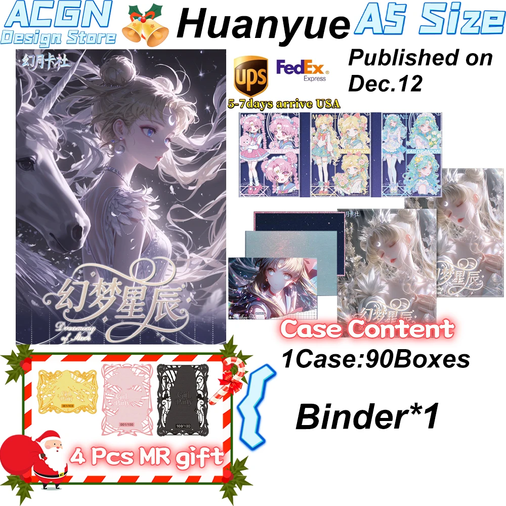 

Оптовая продажа NewestHuanyue Card Society Pretty Girl A5 Big Card Dreaming Of Stars ACG CCG TCG Hobby Gift