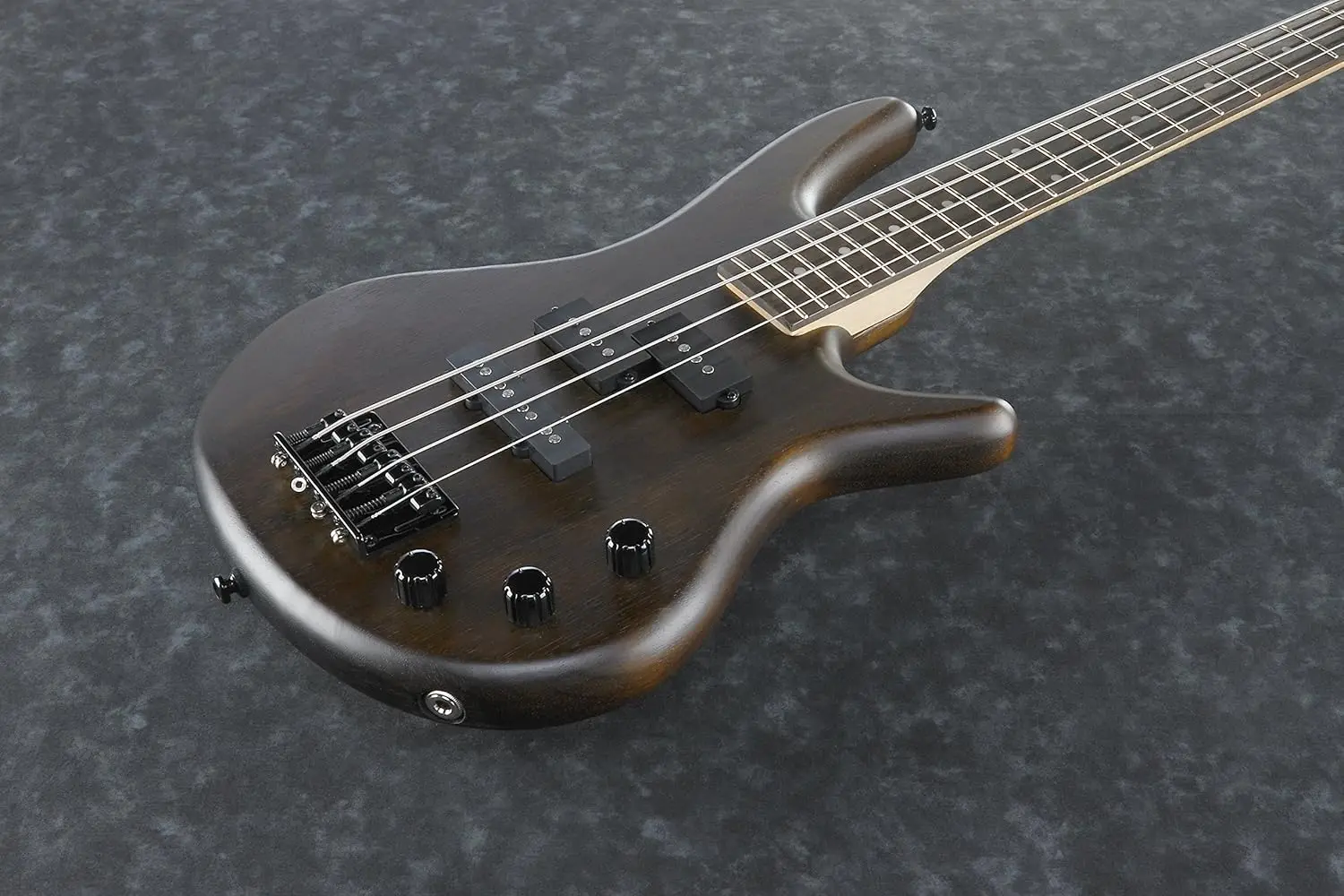 WNF Walnut Flat Mikro Compact 4-String Electric Bass Guitar