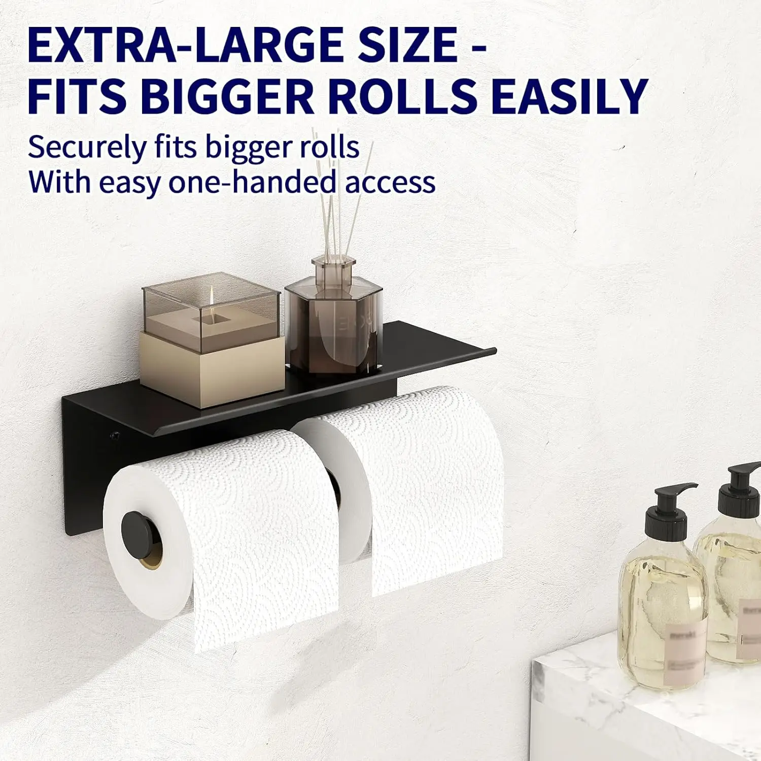 

Double Toilet Paper Holder Stainless Steel Paper Roll Holder Self Adhesive Wall Mount Drilling Paper Rack for Bathroom Washroom