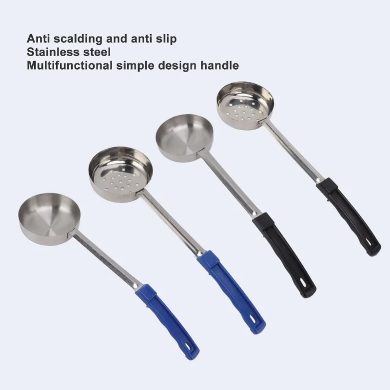 Sauce Spoon Pizza Multipurpose Food Grade Stainless Steel Spread Measuring Spoon For Kitchen Cooking Black 6oz (Scoop Without