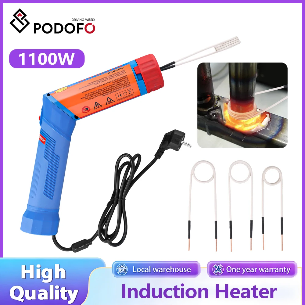 Podofo W Mini Vlamloze Magnetische Inductie Verwarmers handzame boutverwijderaar roest- en krasverwijderingsgereedschap brander warmtegereedschap