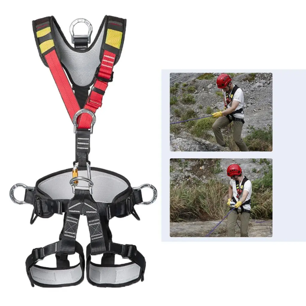 Climbing Harness Fall  Tree Climbing Gear Rappelling Harness Safety Climbing  Training Activities